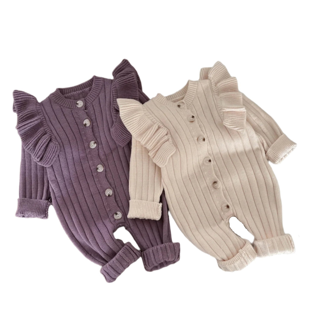 Mia Flutter Knit Onesie