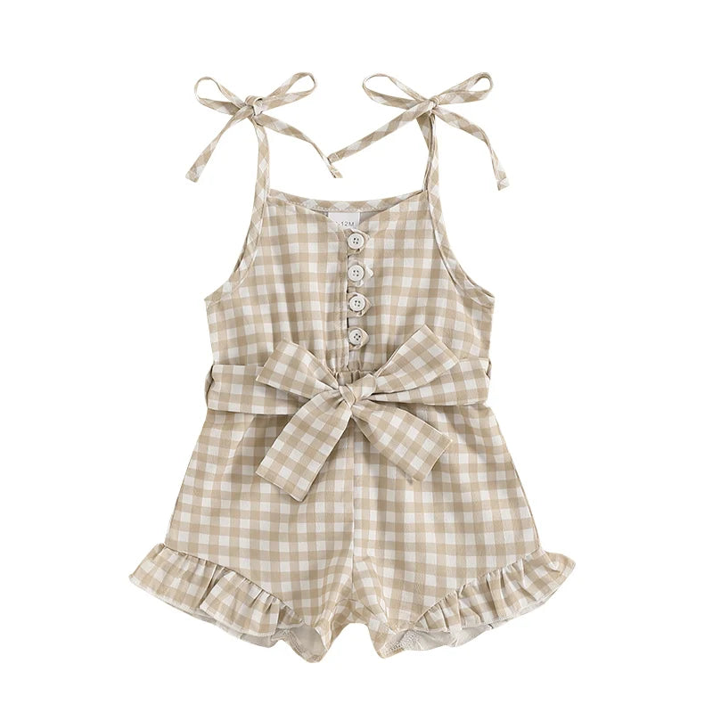 Gingham Tie Up Playsuit | 3 Colours