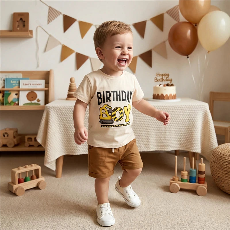 Birthday Boy Digger Set