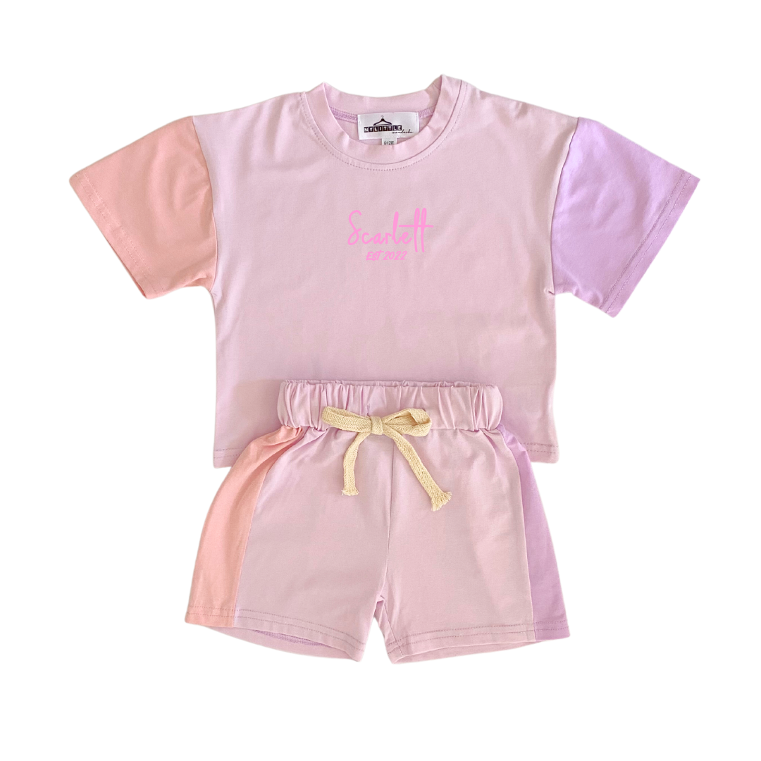 MLW By Design - Personalised 3 Tone Est. Set | Pastel Pinks *LIMITED EDITION*