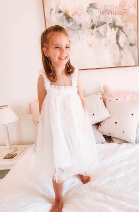 Petticoat Princess - White Butterfly Dress