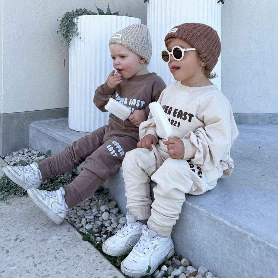 Upper East Child - Brown Bubble Tracksuit