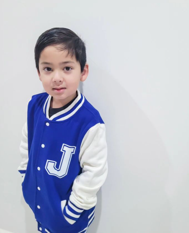 MLW By Design - Personalised Initial Varsity Jacket | Blue & White
