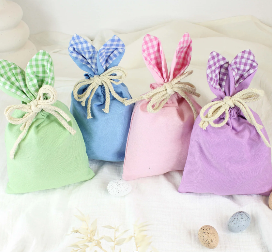 Meridian Etch - Personalised Bunny Ears Easter Bag | Blue