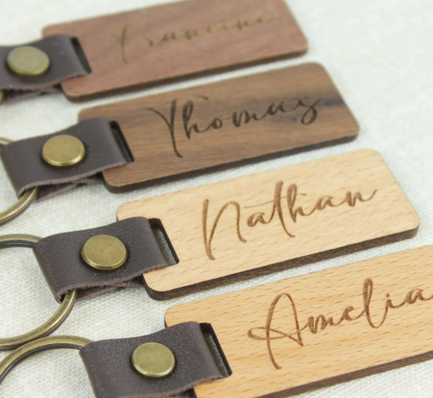 Meridian Etch - Personalised Father's Day Keyring