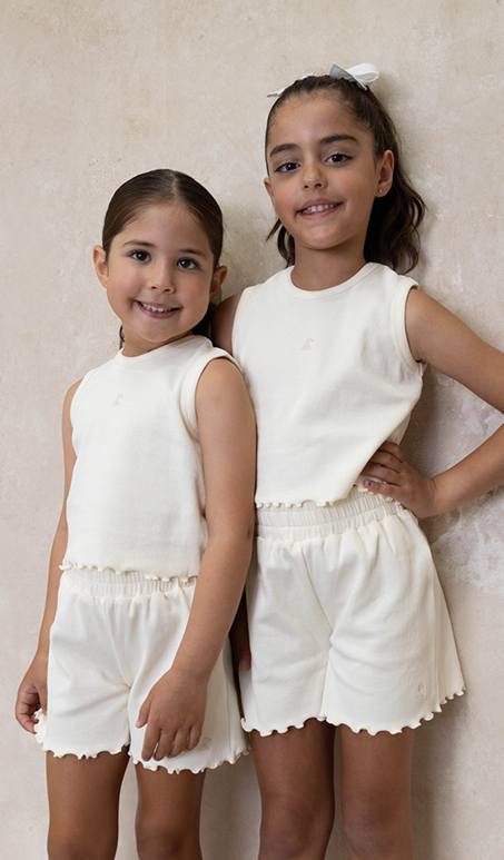Small Land - Classic Chic Ribbed Set