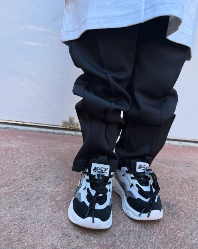 Chunky 3 Tone Sneakers | Black