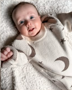 Moon & Stars Knit Romper