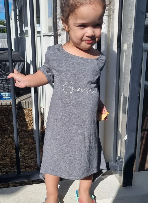 Mister & Muse - Assymetrical Personalised Dress | Charcoal