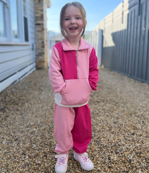 Retro Zip Tracksuit | Pink