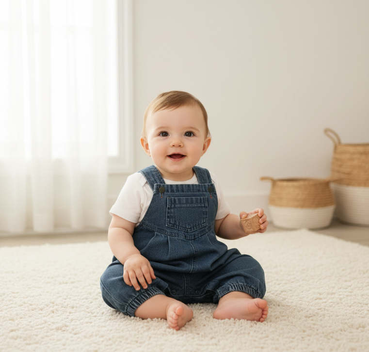 Denim Bubble Romper