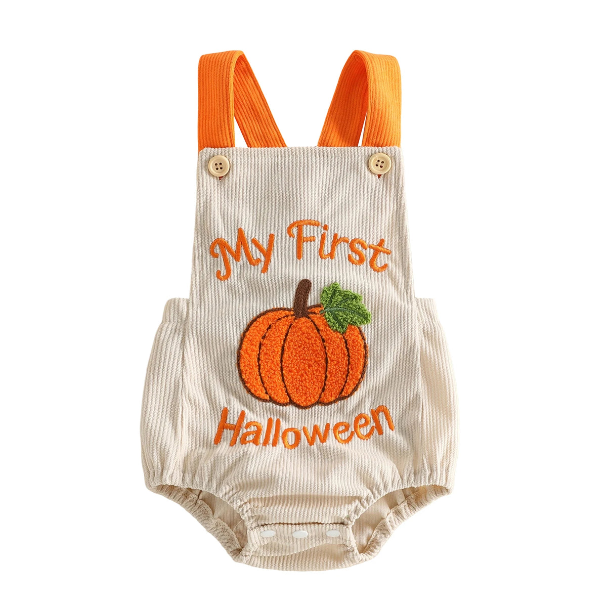 My First Halloween Corduroy Romper