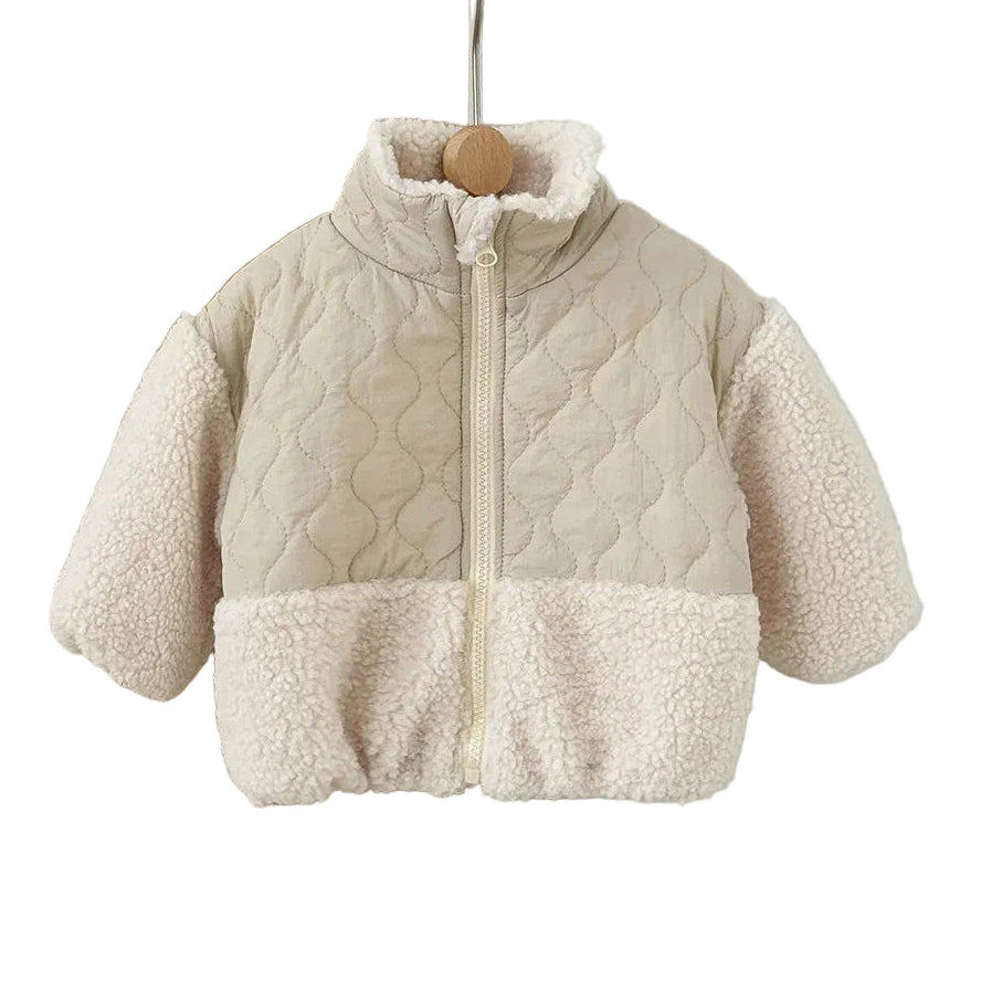 Retro Quilted Fleece Jacket