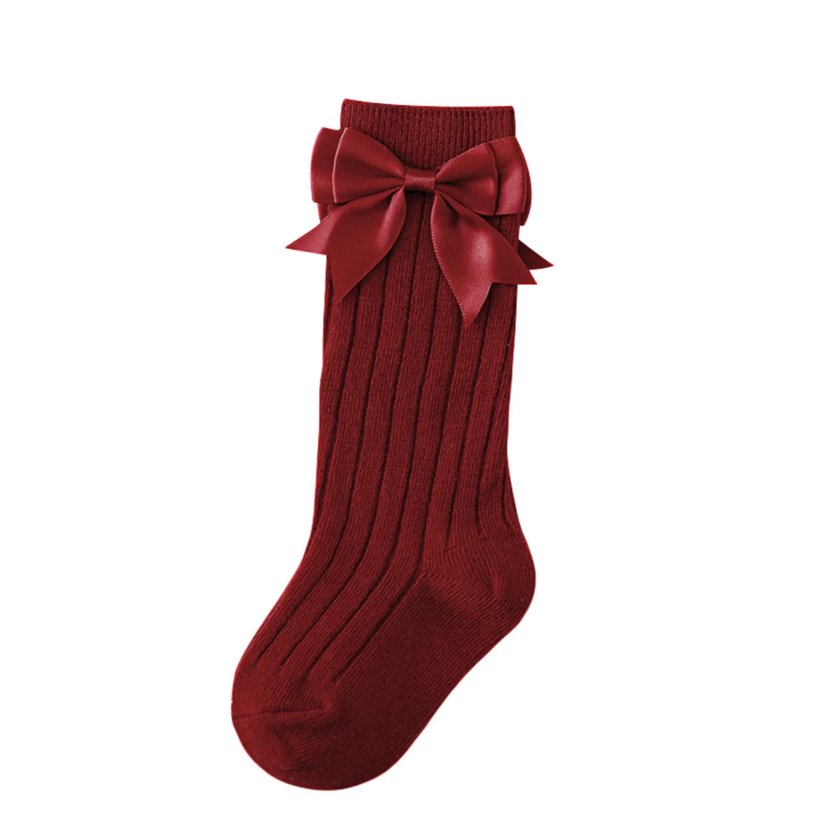Ribbed Bow Socks