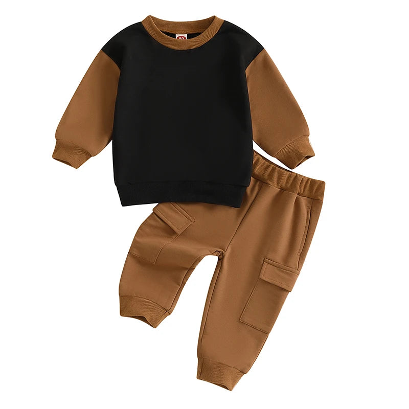 Cargo Tracksuit Set | Brown