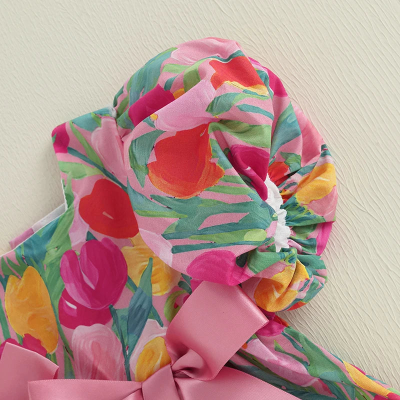 Tulips Bow Dress
