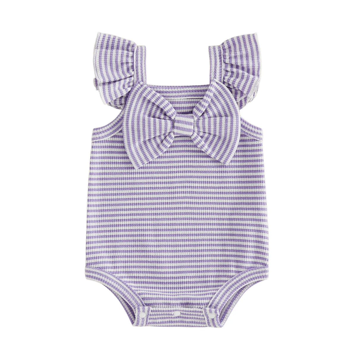 Piper Summer Bow Romper | Purple