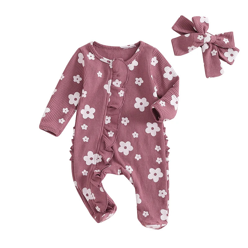 Lucille Floral Romper | Berry
