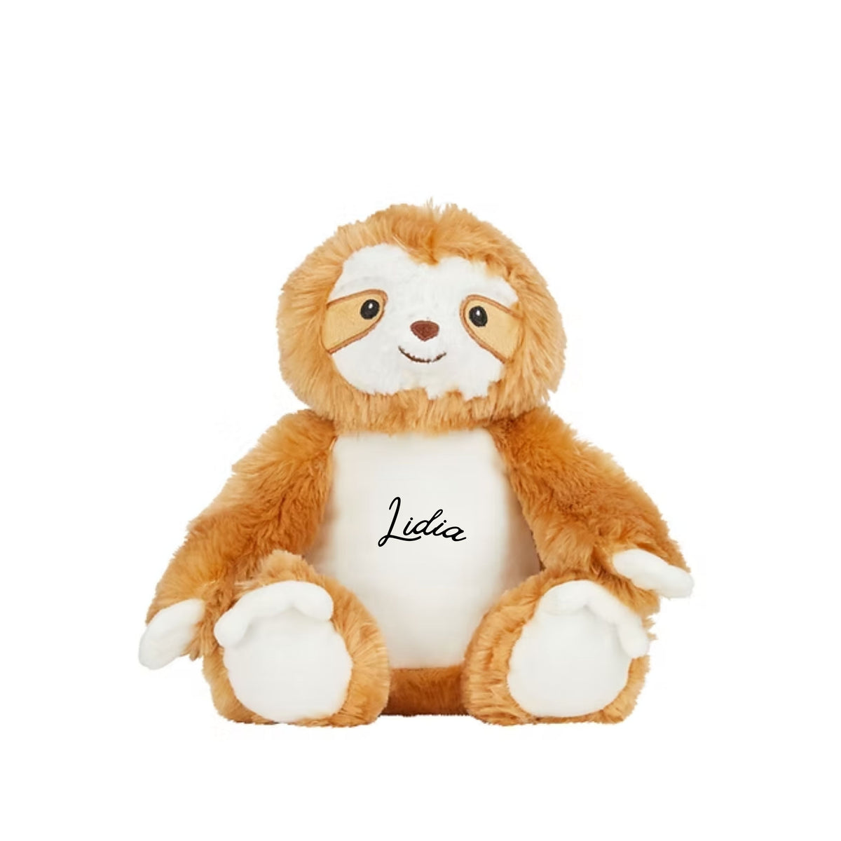 MLW By Design - Personalised Sloth Plush Toy | 4 Print Colours