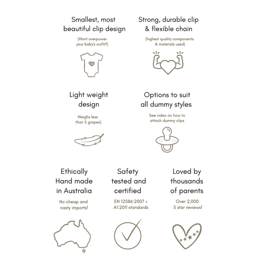 Our Little Helpers - Faux Leather Dummy Clip | Earth Colours
