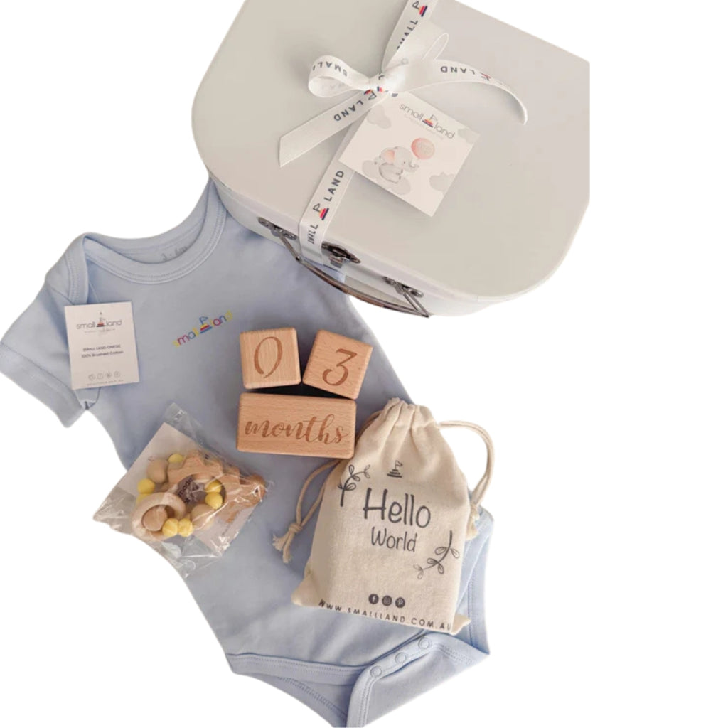 Small Land - Small Baby Boy Gift Box | Newborn & Baby Shower Gift Box ...