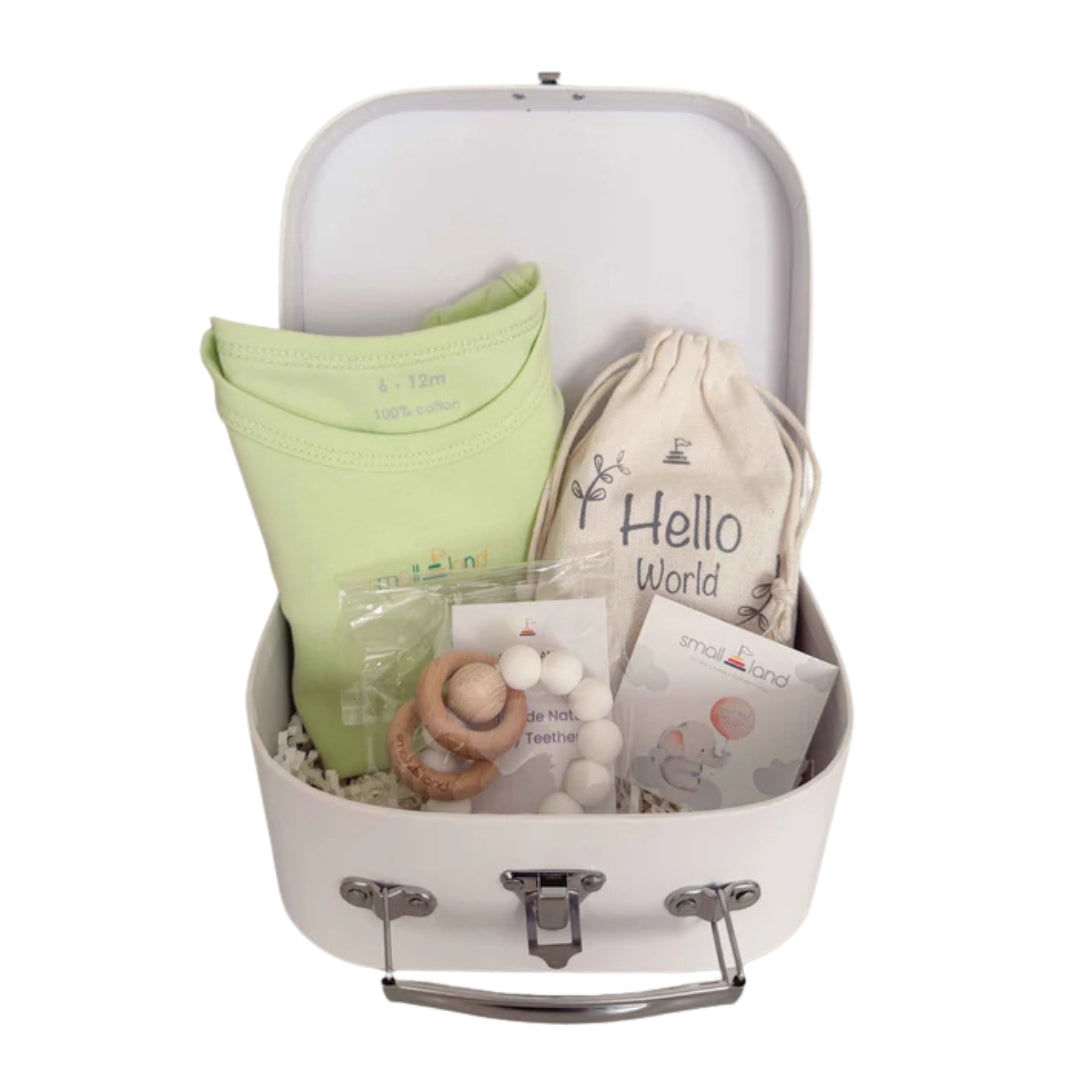 Small Land - Small Baby Neutral Unisex Gift Box | Newborn & Baby Shower Gift Box