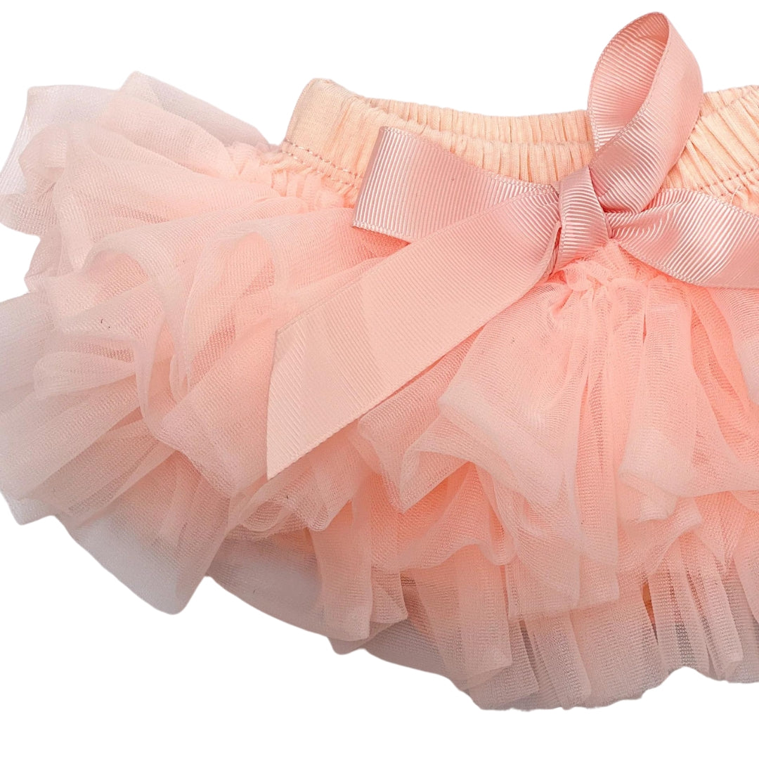 Bubba Deluxe - Tutu Bloomers Bow | Peachy