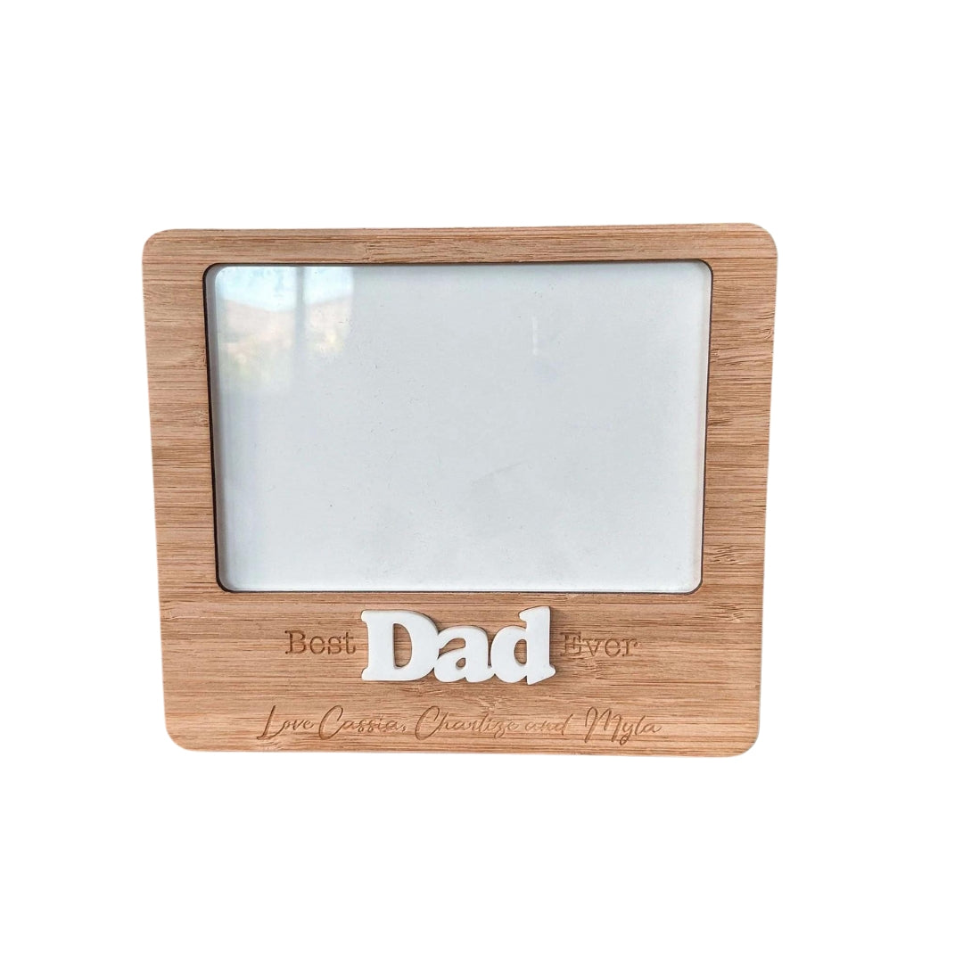 CMC GOLD - Father's Day Photo Frame | Best Dad Ever Picture Holder