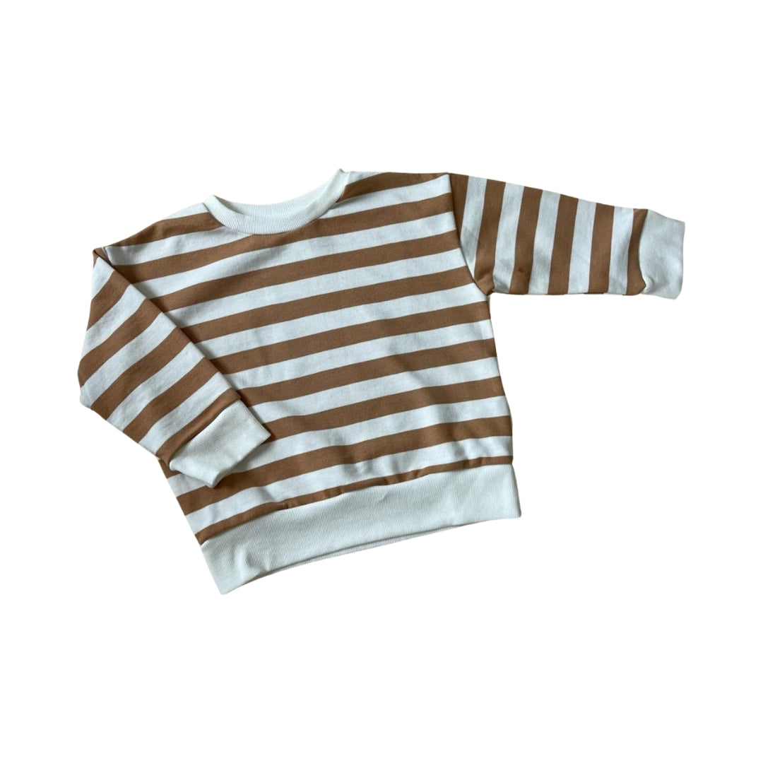 Bobby G Baby Wear - Camden Pullover | Biscoff Stripe