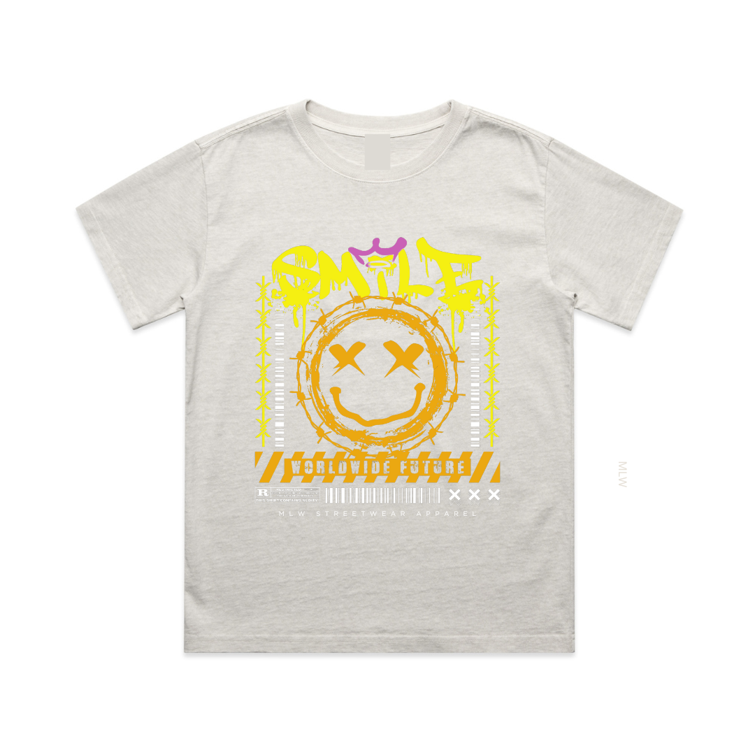 MLW By Design - Smile Oversized Tee