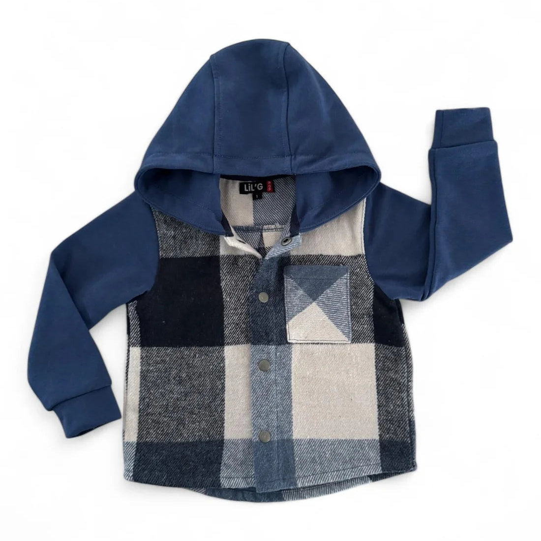 LiL'G & Co. - Checkered Jacket | Blue (runs small-size up)