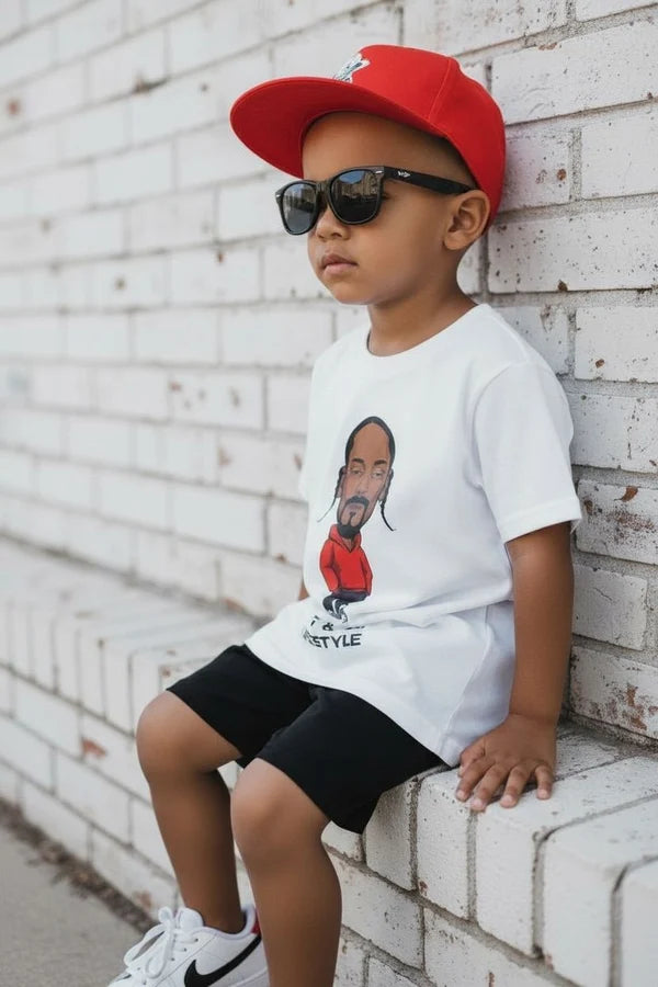 LiL'G & Co. - D O Double G Short Sleeve T-shirt | White