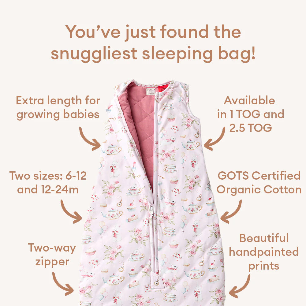 Snuggle Hunny Kids- 2.5 TOG Organic Sleeping Bag | Alice's Tea Party