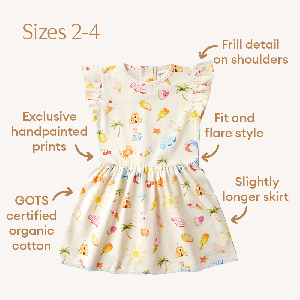 Snuggle Hunny Kids - Organic Dress | Beach Fun