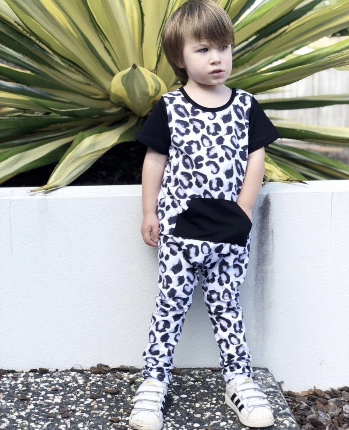 Little Wolfie - Leopard Romper *CLEARANCE*