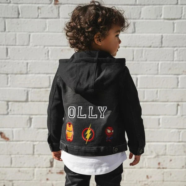 LiL'G & Co. - Custom Personalised Denim Jacket | Black