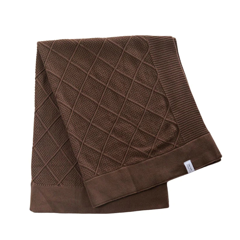 Bare Bebé - Knit Blanket | Chocolate