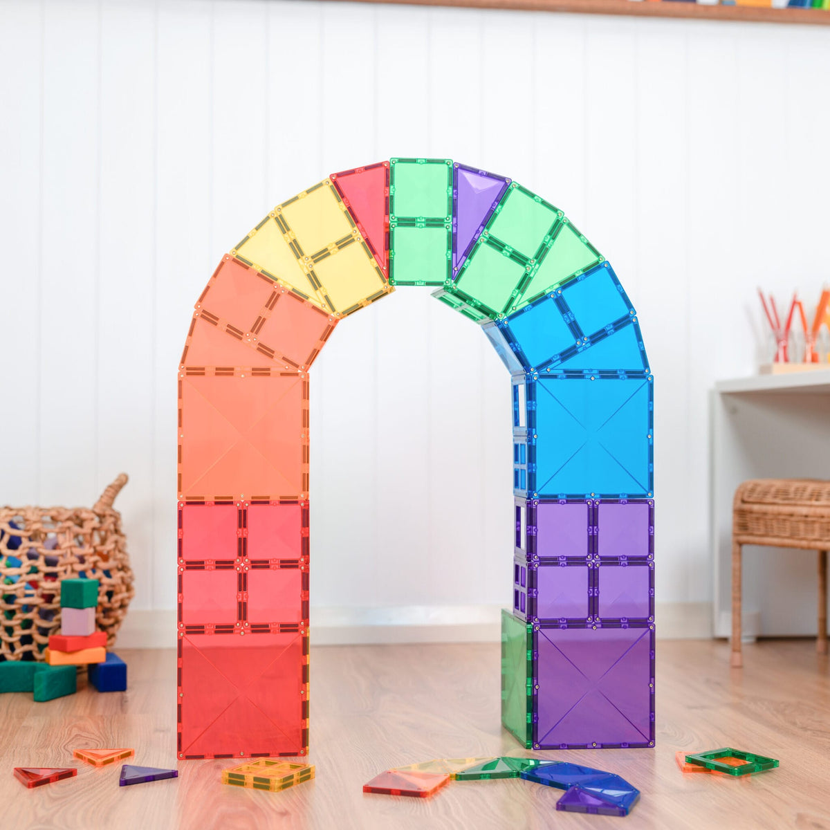 Connetix Tiles - 60 piece Rainbow Starter Pack