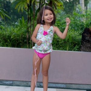 Sparkle Creative - Girls Tankini | Springtime