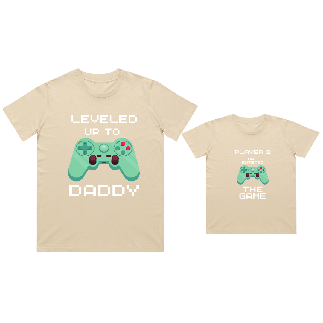 MLW By Design - Matching Video Game Dad & Kid Tees | Various Colours