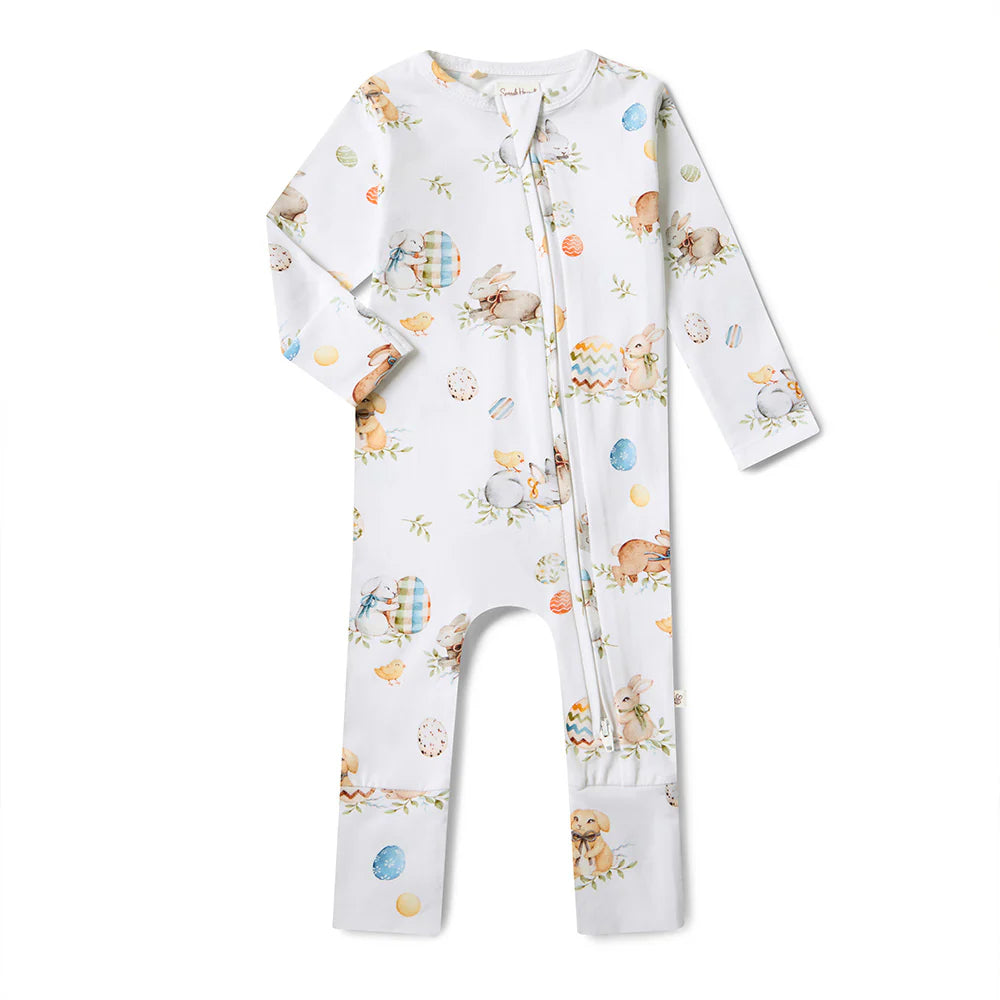 Snuggle Hunny Kids - Flopsy Bunnies Organic Snugglesuit Convertible Romper