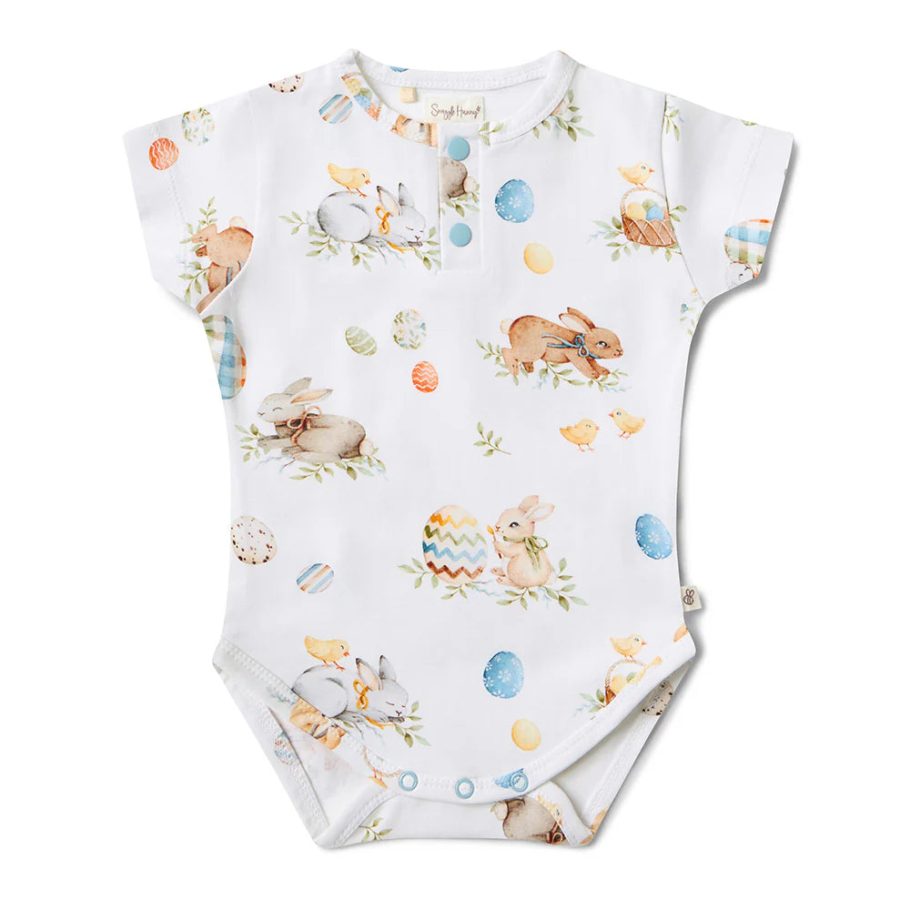 Snuggle Hunny Kids - Short Sleeve Organic Bodysuit | Flopsy Bunies
