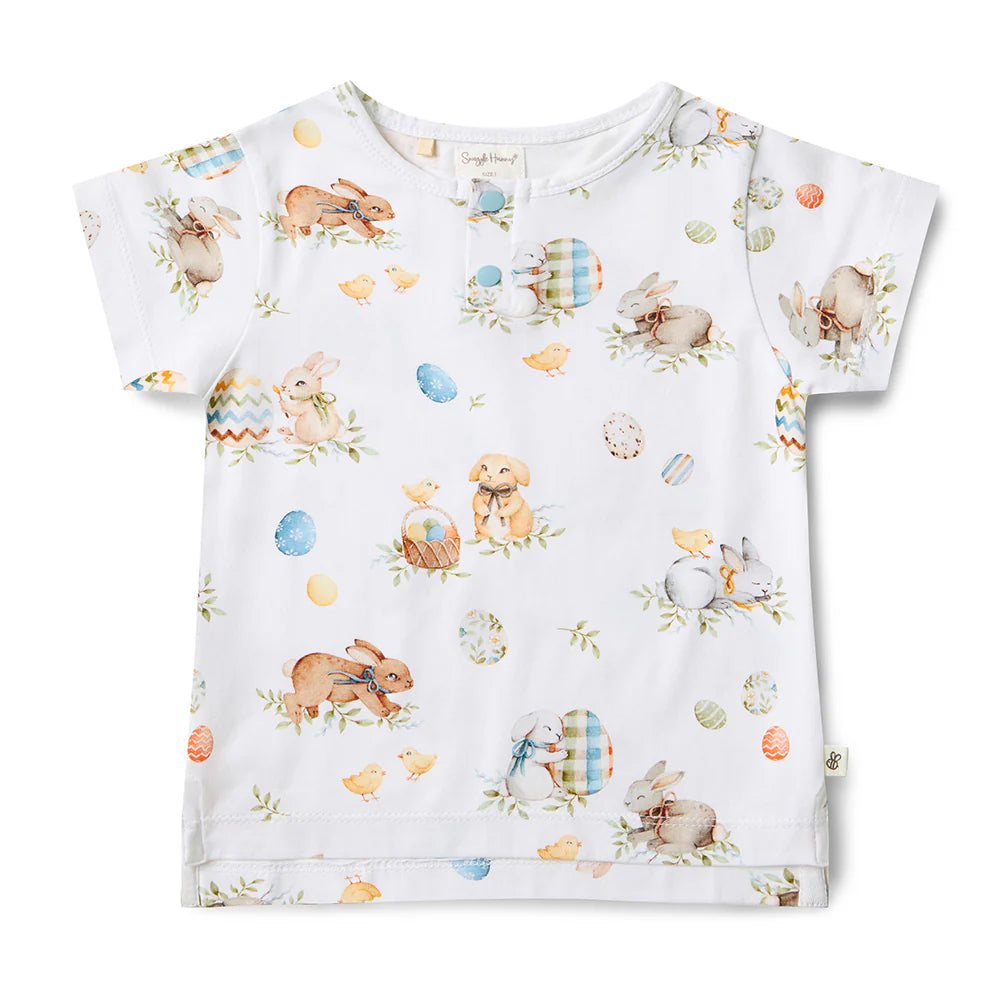 Snuggle Hunny Kids - Short Sleeve Organic Top | Flopsy Bunnies