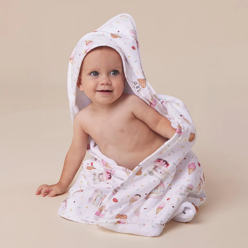 Snuggle Hunny Kids - Organic Hooded Baby Towel | Ice Creams