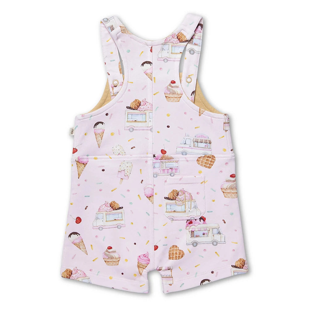 Snuggle Hunny Kids - Snuggle Overall Shorts | Ice Creams