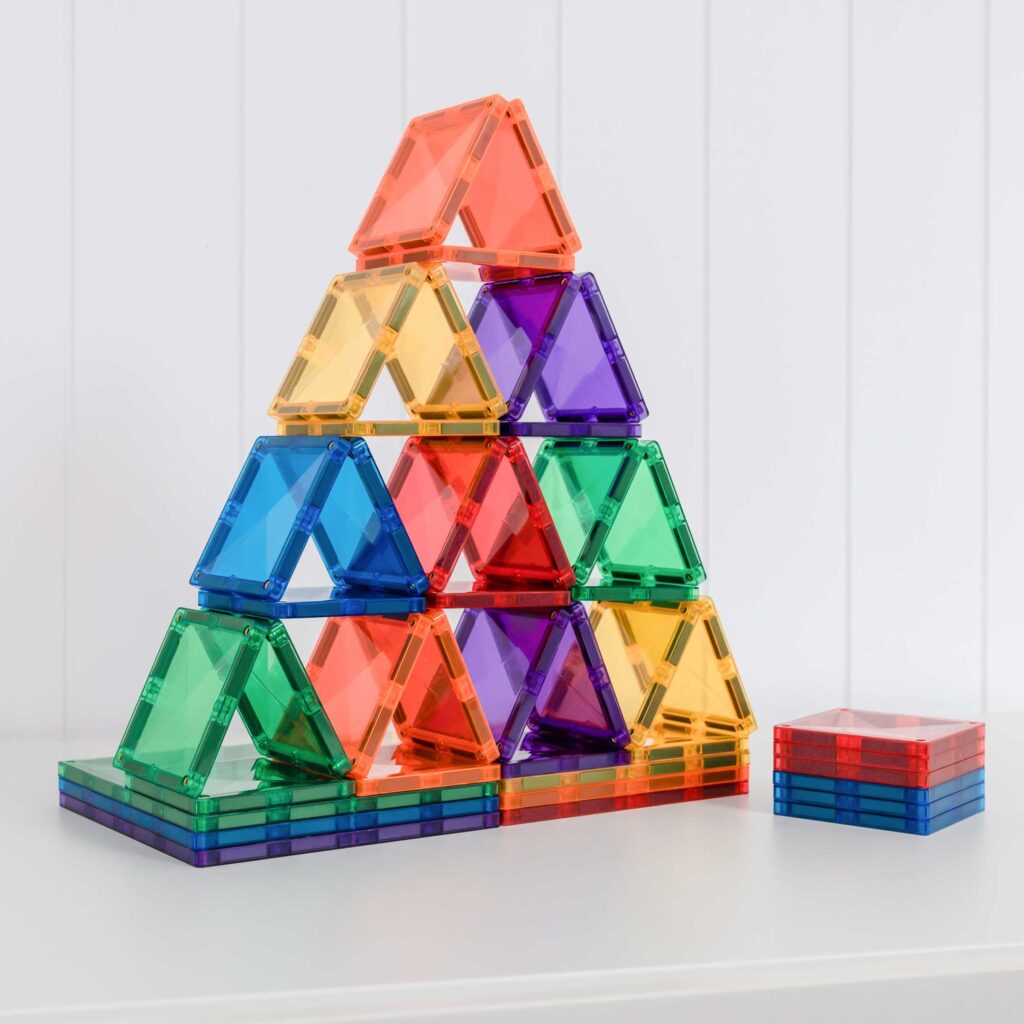 Connetix Tiles - 42 Piece Rainbow Square Pack