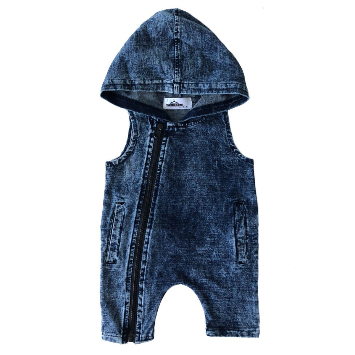 MLW By Design - Vintage Print Hooded Romper | 2 Colours