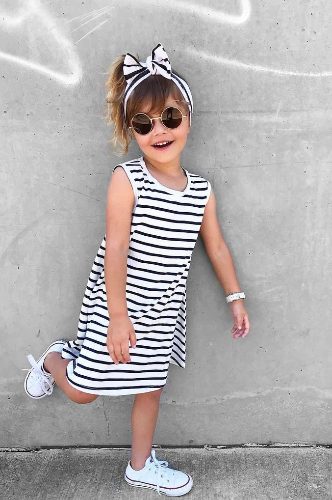 Little Wolfie - Swing Dress Stripe *CLEARANCE*