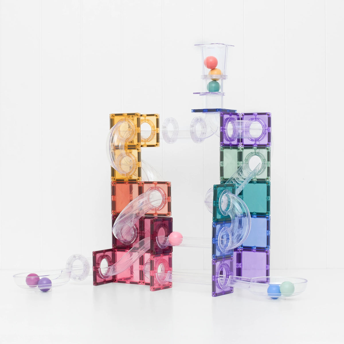 Connetix Tiles - 114 Piece Ball Run Pastel Pack