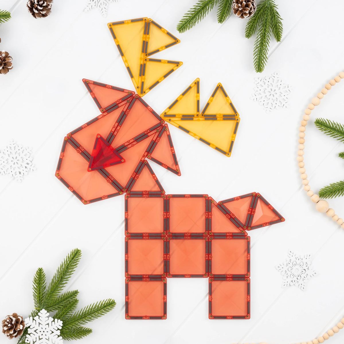 Connetix Tiles - 25 Piece Christmas Reindeer Pack